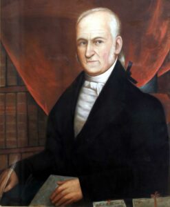 Robert Bailey Thomas, founder of The Old Farmer’s Almanac, 1836 portrait.