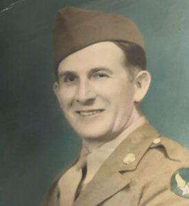 Tony Kurgan Sr. in U.S. Army uniform, World War II veteran and father of Anthony "Tony" Kurgan Jr.