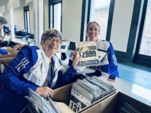 Sally Watters’ enthusiasm for the Boston Marathon spread to her daughter Amanda, who has now run the race 22 times.