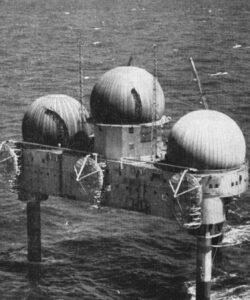 Texas Tower 2 radar station on Georges Bank during the Cold War