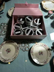 Selection of teas in a box, part of Julienne’s Afternoon Tea Experience in Westborough, MA.