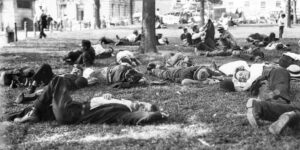 During the July 1911 heat wave, more than 5,000 men, women and children slept on the Boston Common, which then became known as the “biggest boardinghouse in New England.”