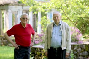 Bill Davis and Christopher Kirk have worked on the Garden of Sweet Remembrance for over 20 years, turning it into one of the most beautiful outdoor spots in Shrewsbury.