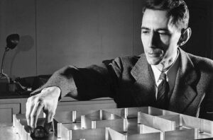 Claude Shannon was also a mathematician and MIT professor who teamed up with Edward O. Thorp to create a device that gave gamblers an edge over casinos.Photo/Courtesy of the MIT Museum