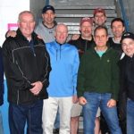 Brian Martin (second from left) gathers with some of his lifesaving team (front, l to r) Scot Chin, Stephen Rutledge, Jordan Stone, Craig Swain, Brian Rodgers, Rob Martel, Jeff Falardeau, (back, l to r) Jeff Martin and T.J. Umina.