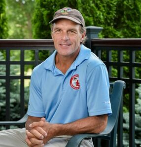 Doug Flutie on the veranda of the Hopkinton Country Club at the Flutie Foundation Golf Classic June 20  Photo/Andy Weigl, Weigl Photography