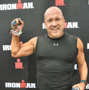 Larry Gamst at the 2017 Half Ironman in Old Orchard Beach, Maine
