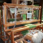 Nancy’s Kronenberg’s loom Photo/Jane Keller Gordon 