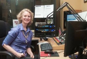 Pamela Hines at WICN studio