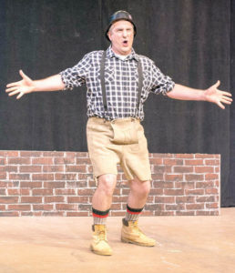 Stephen Murray as Franz Liebkind in “The Producers” at Concord Players in 2017