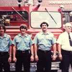 Circa-1970s photo of Hubley family members (l to r) John, Joseph, George Jr. and George Sr.